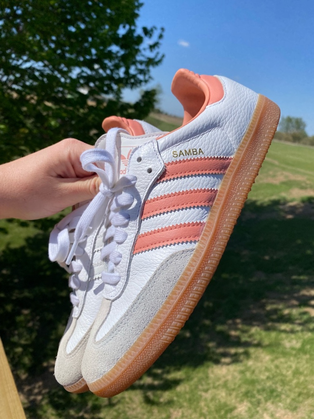 Adidas Samba OG White & Wonder Clay